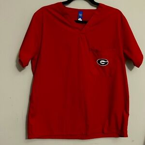 Georgia Bulldogs scrub top
